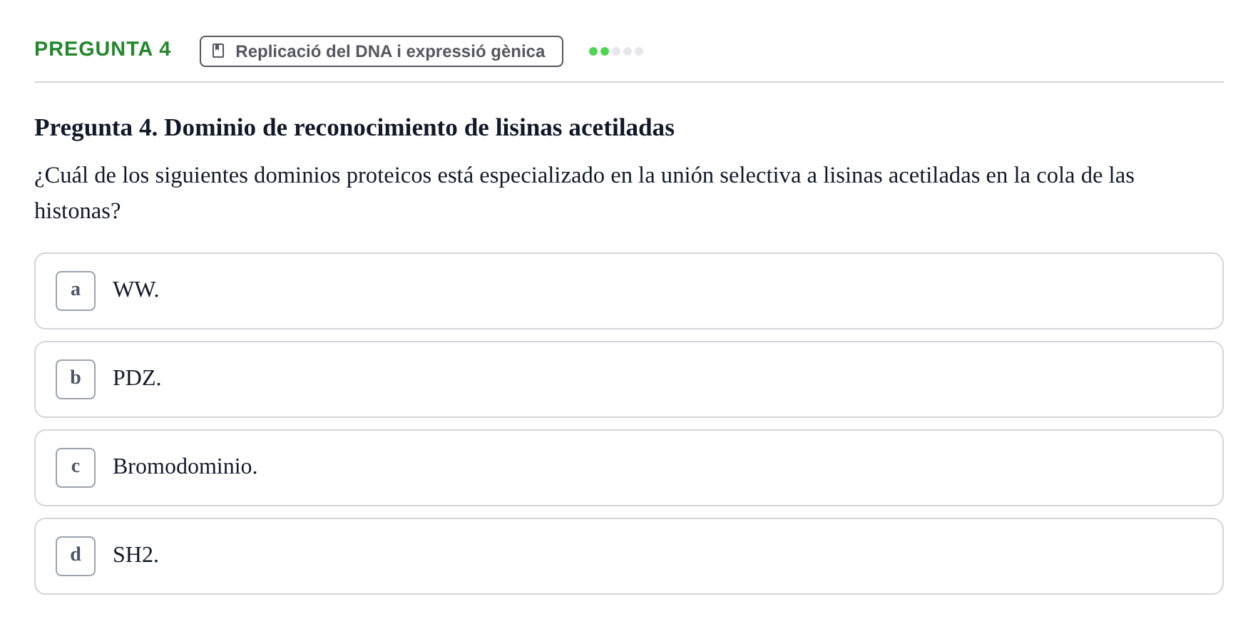 Enunciado: Pregunta 4