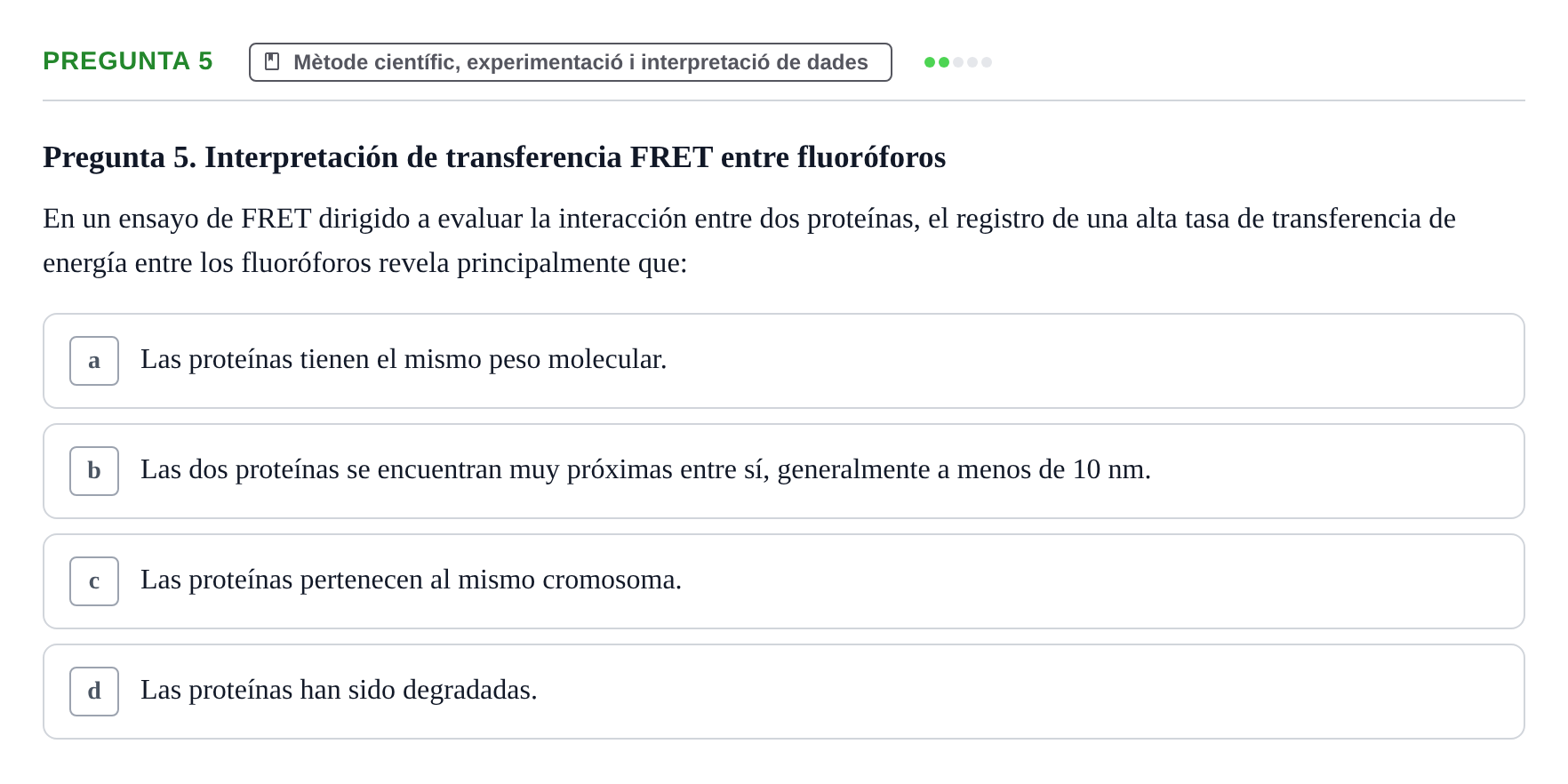 Enunciado: Pregunta 5