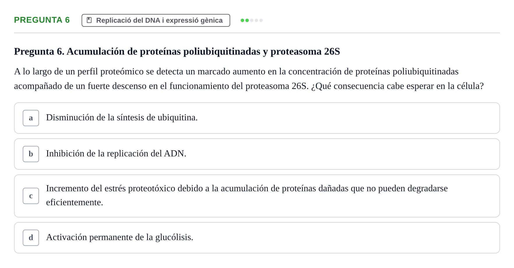 Enunciado: Pregunta 6
