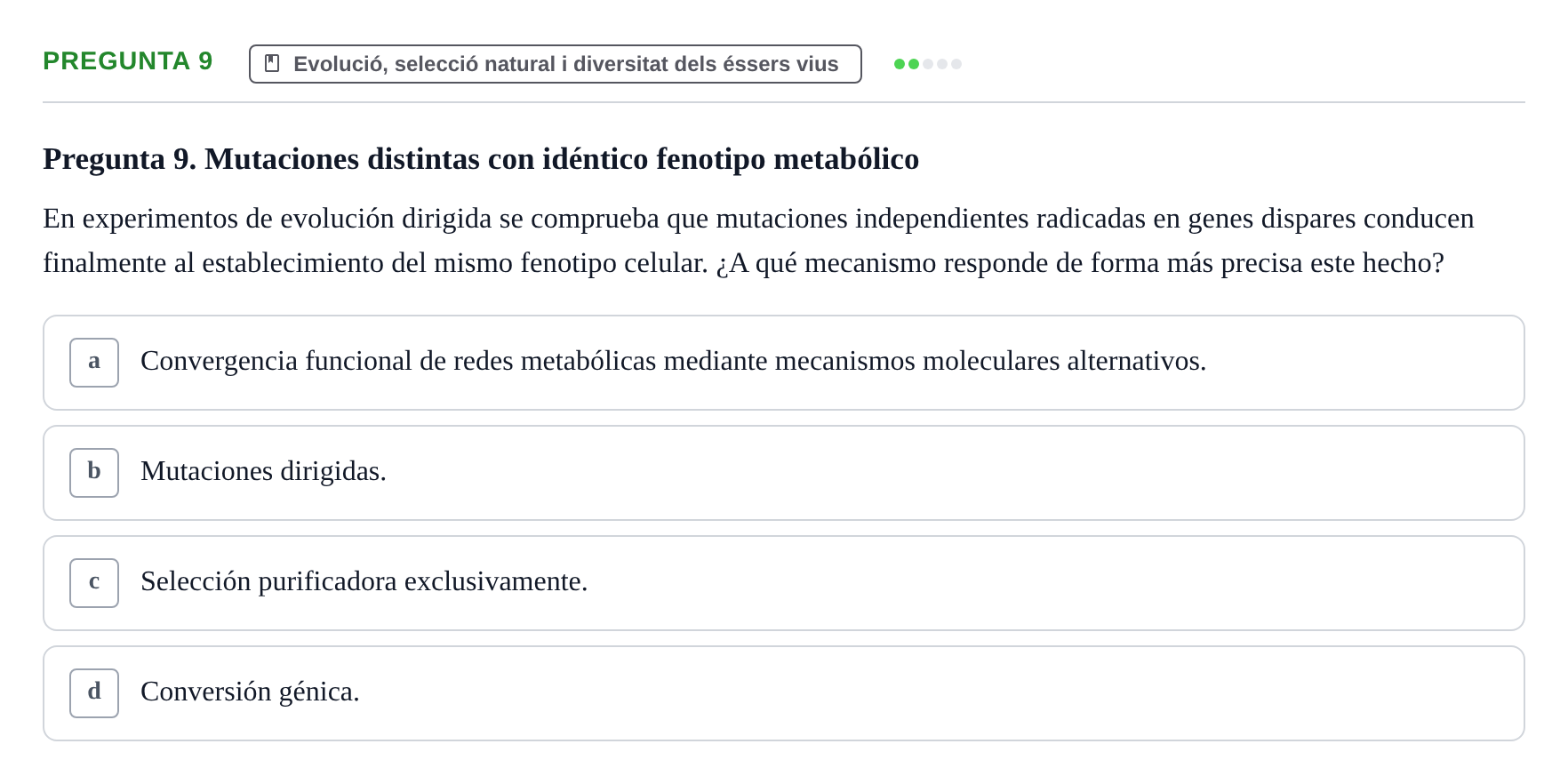 Enunciado: Pregunta 9