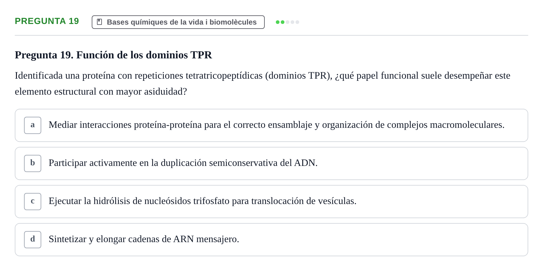 Enunciado: Pregunta 19