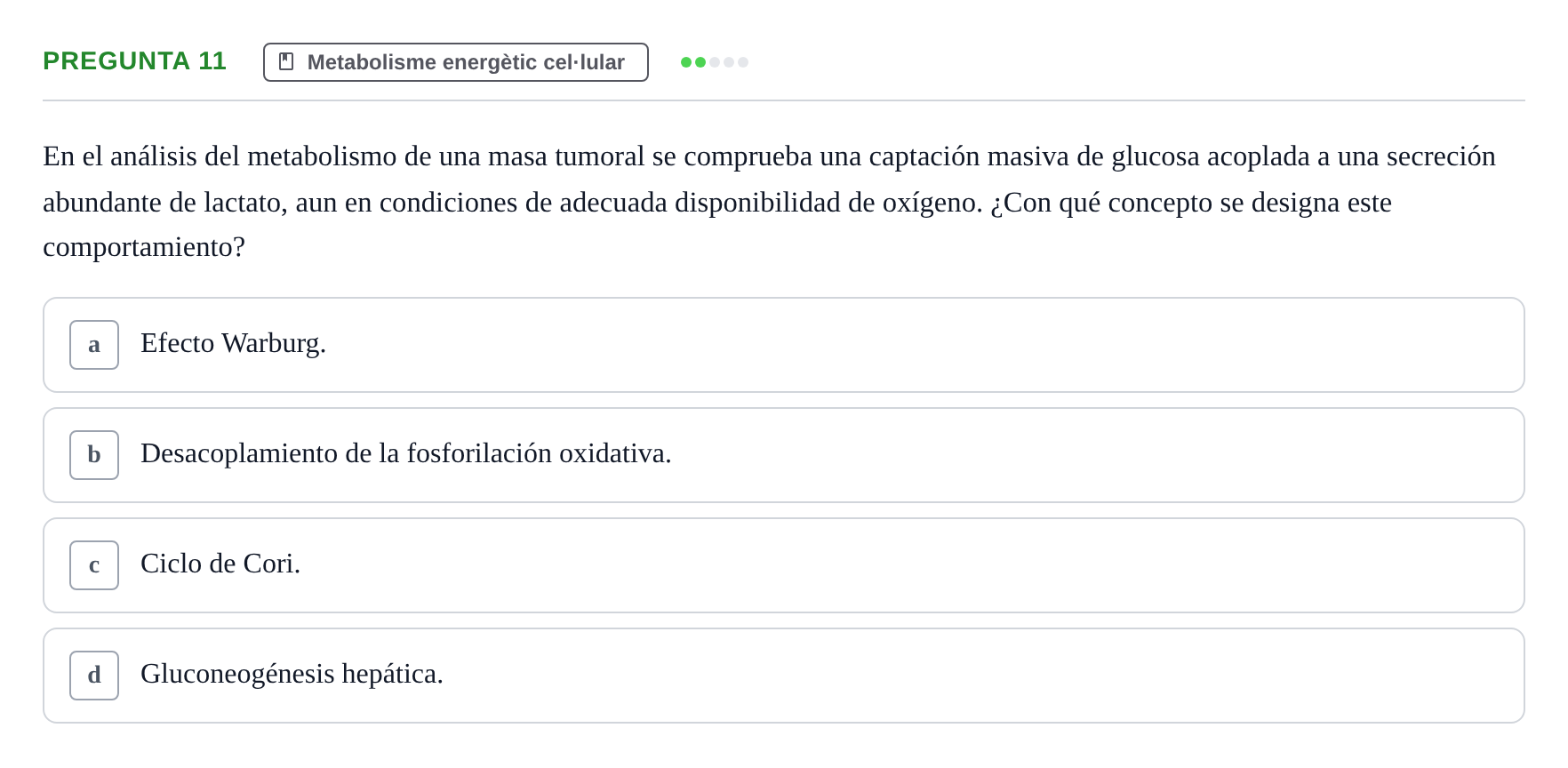Enunciado: Pregunta 11