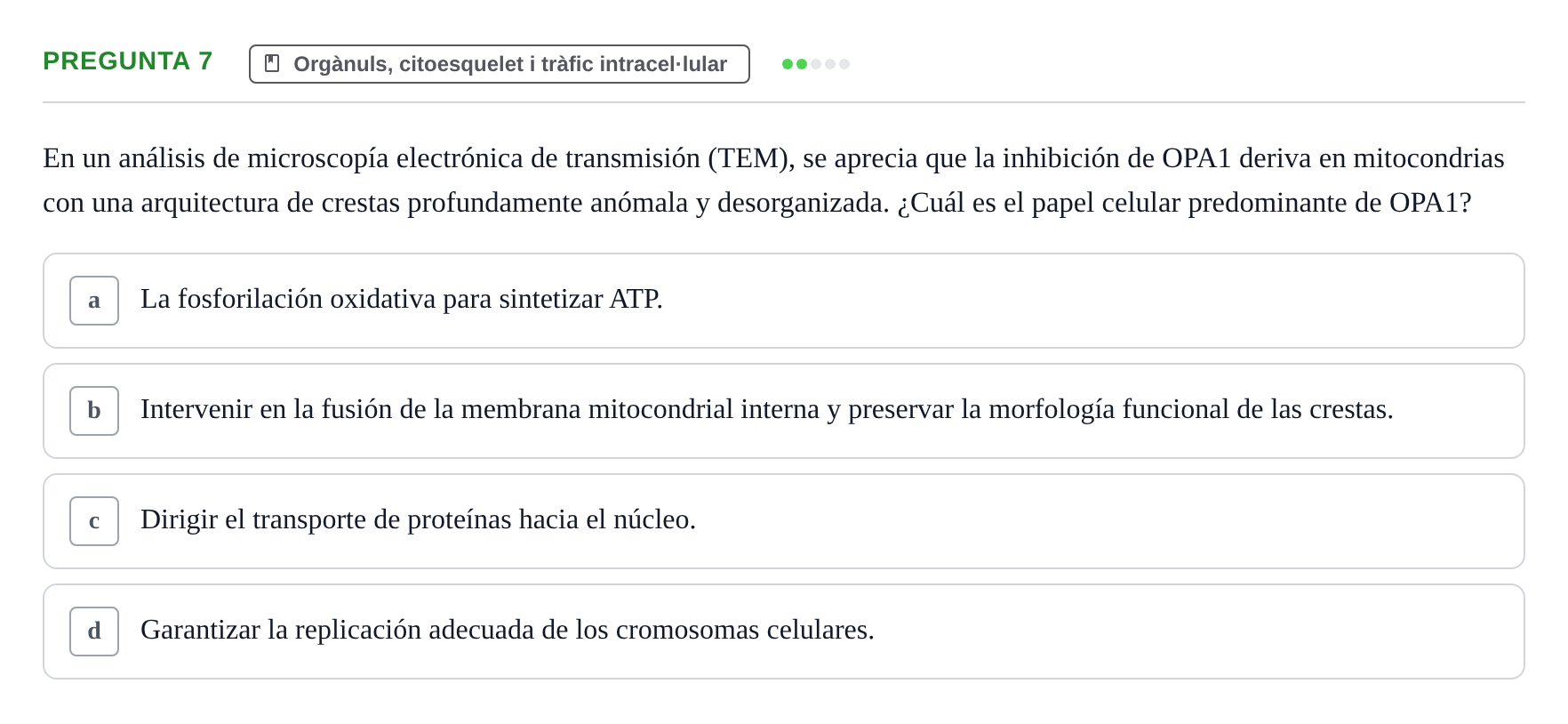Enunciado: Pregunta 7