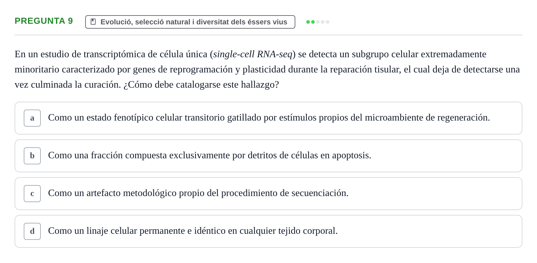Enunciado: Pregunta 9