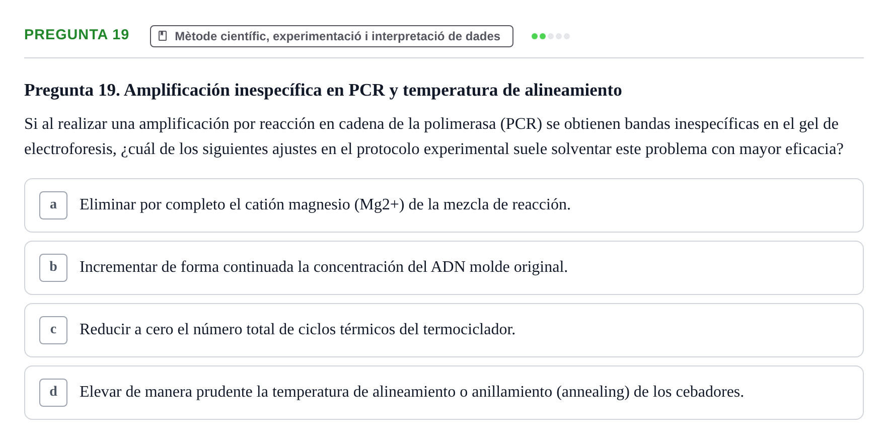 Enunciado: Pregunta 19