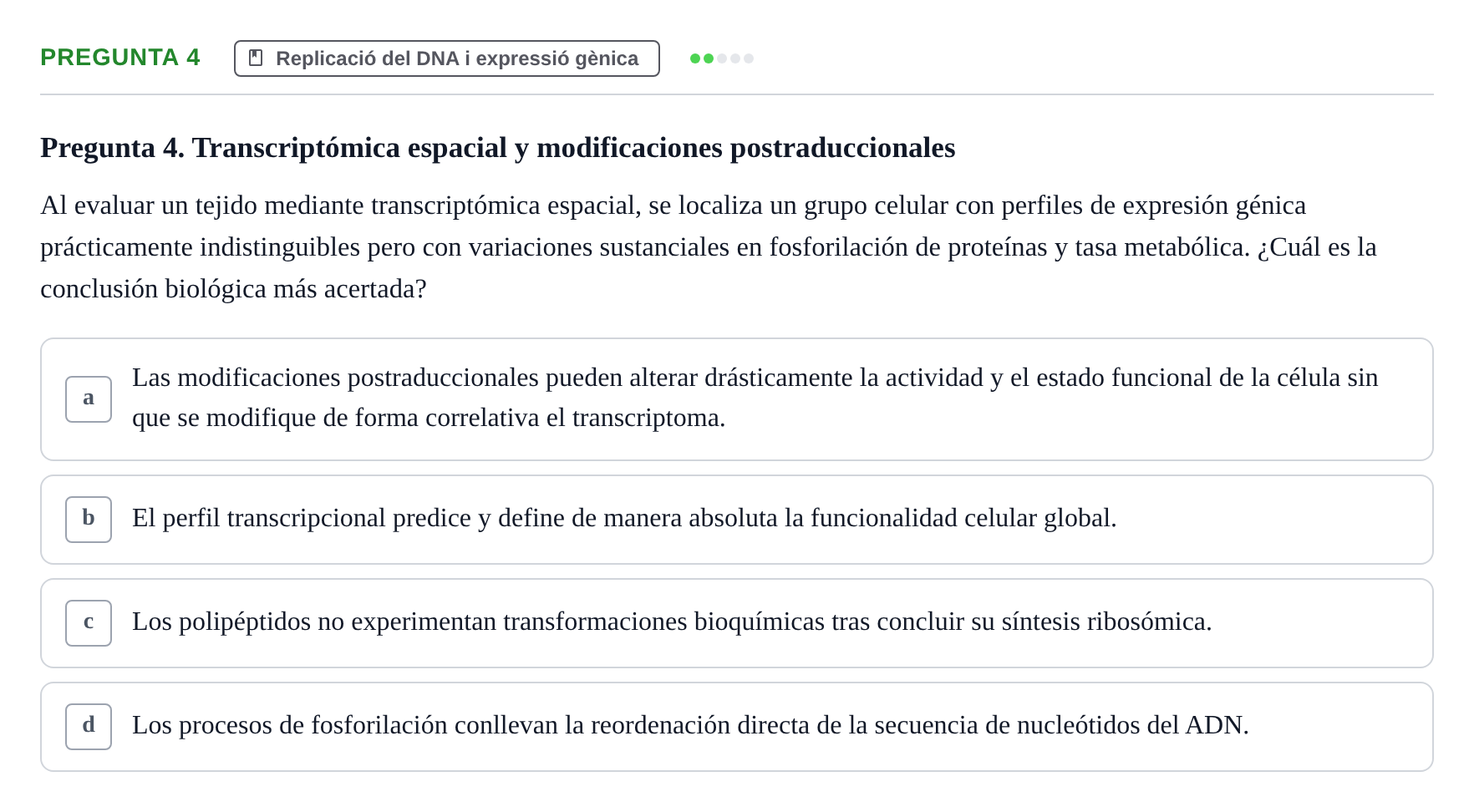 Enunciado: Pregunta 4