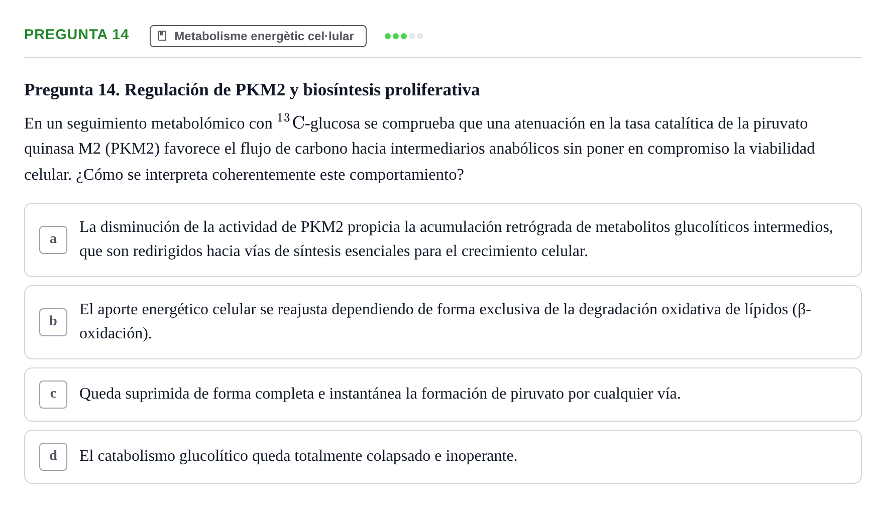 Enunciado: Pregunta 14