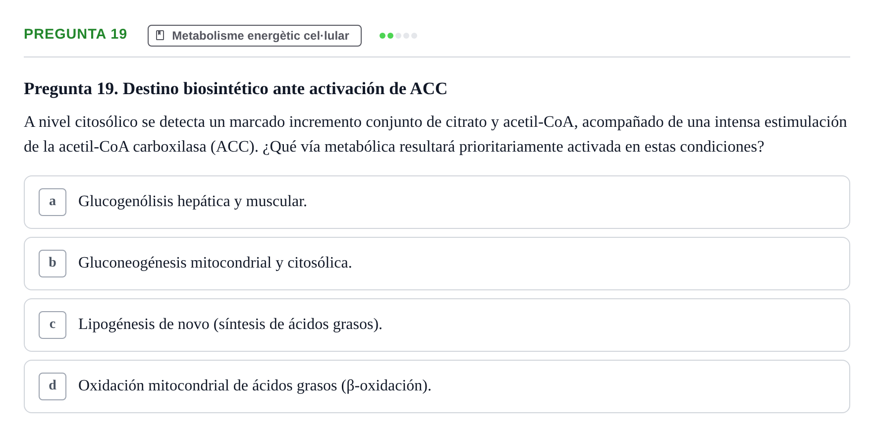 Enunciado: Pregunta 19