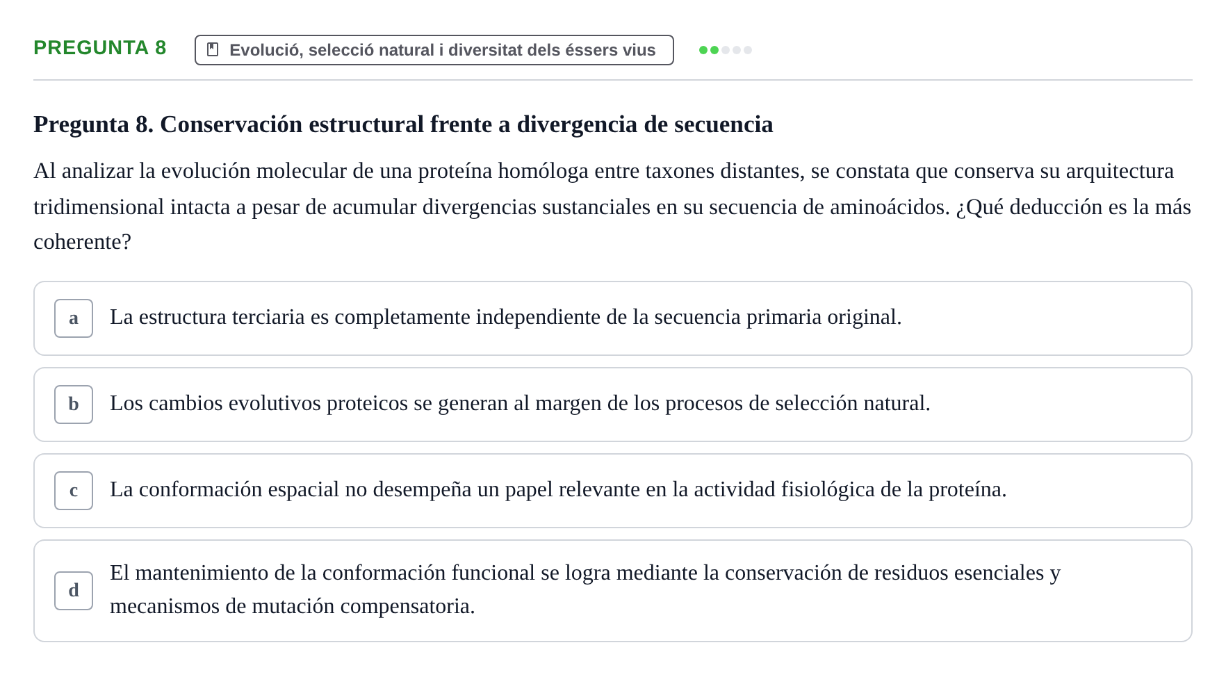 Enunciado: Pregunta 8