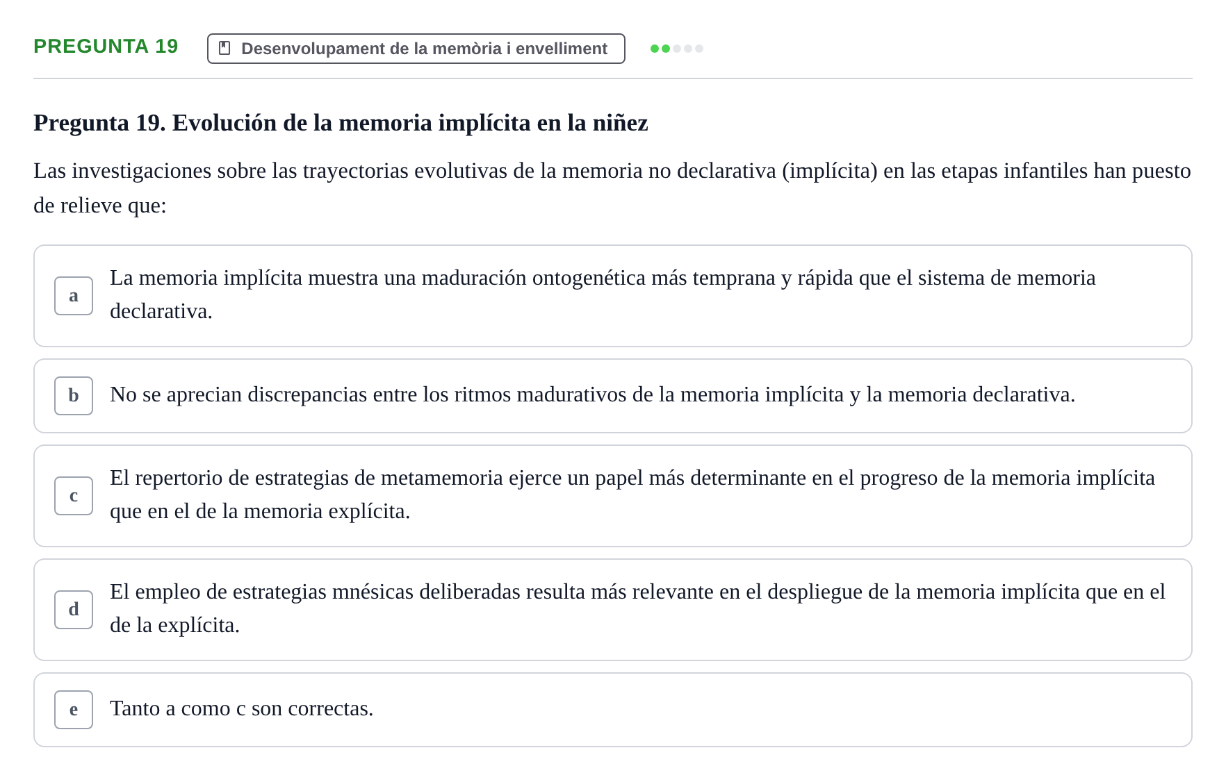 Enunciado: Pregunta 19 · Memoria I Representació UB 2009