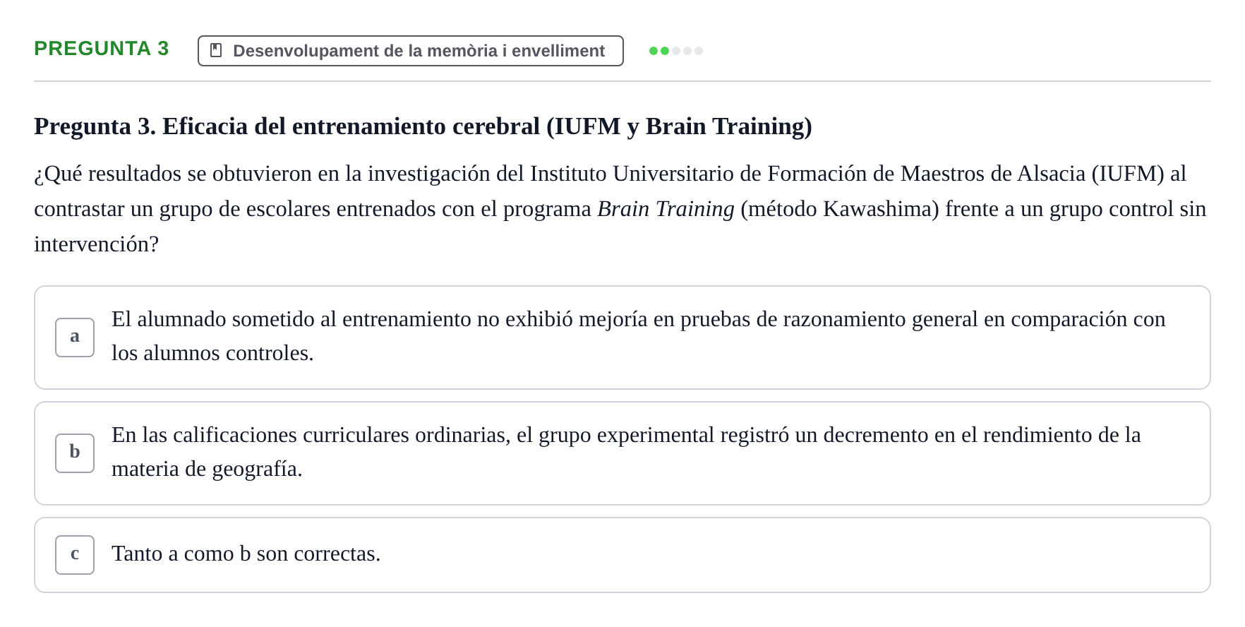 Enunciado: Pregunta 3 · Memoria I Representació UB 2009