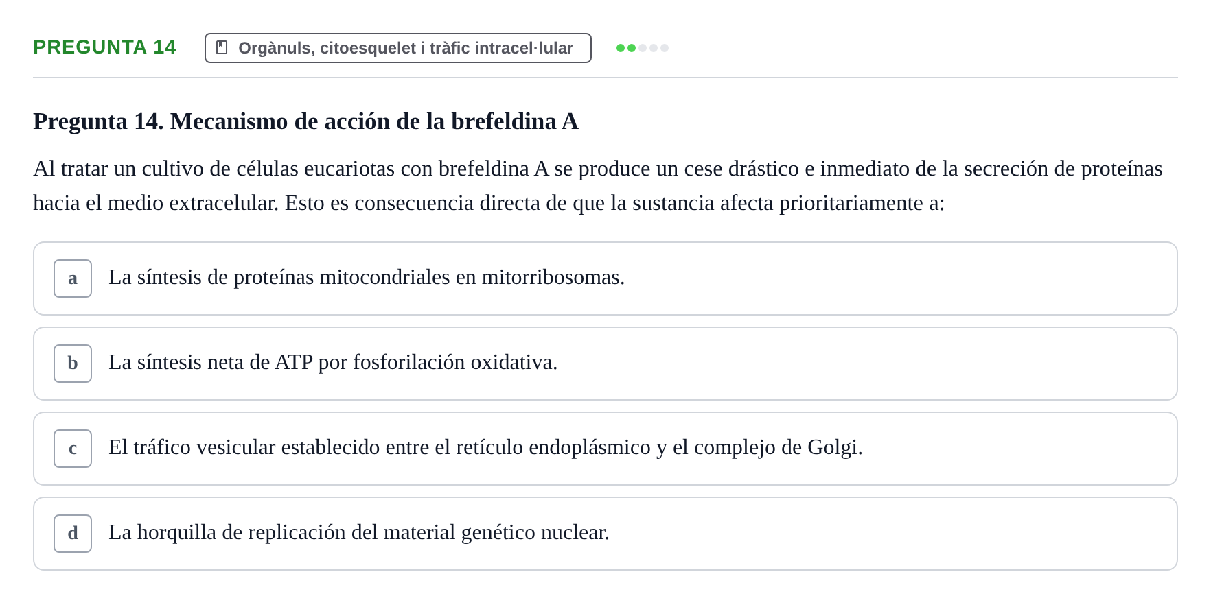 Enunciado: Pregunta 14