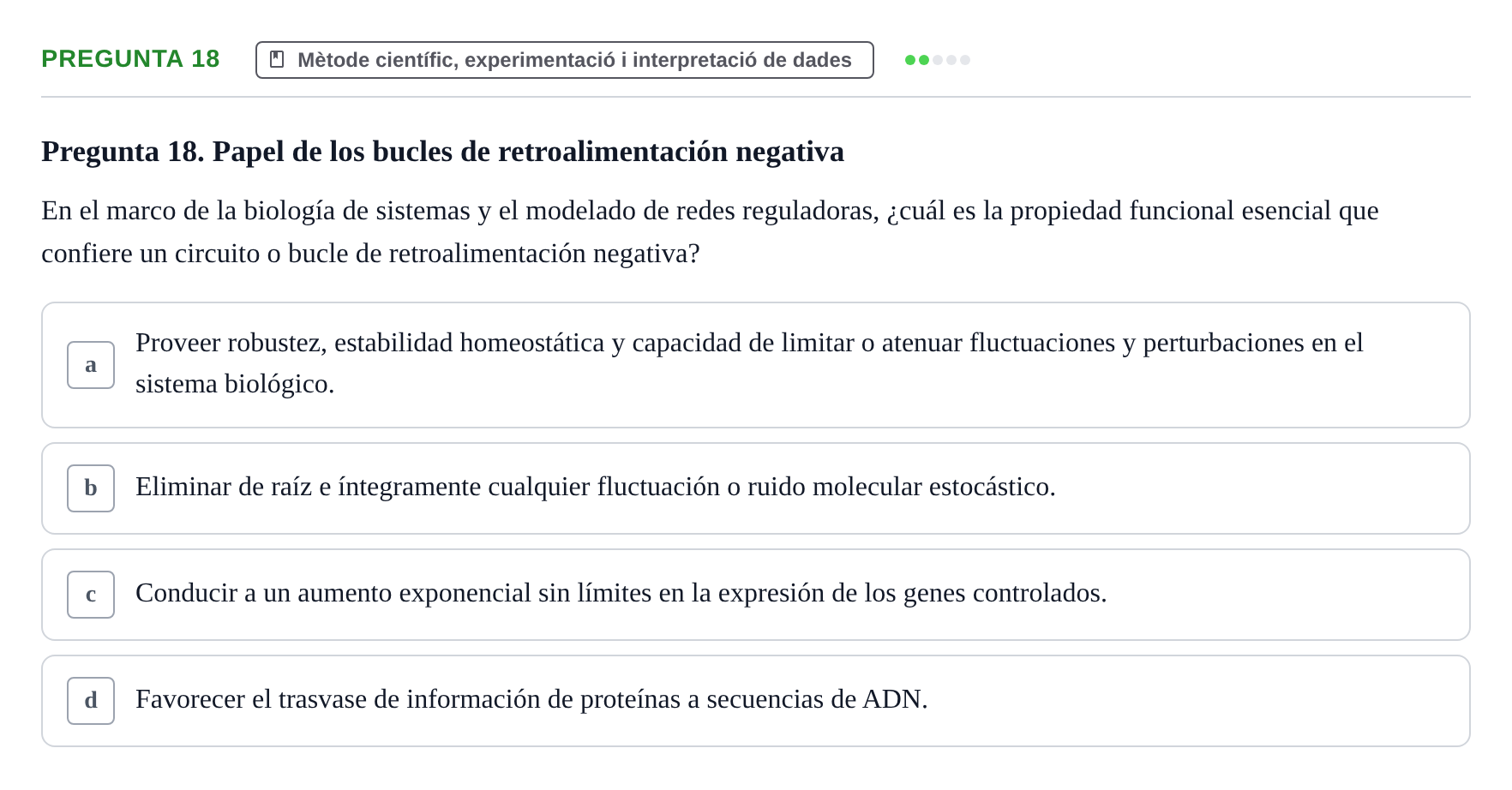 Enunciado: Pregunta 18