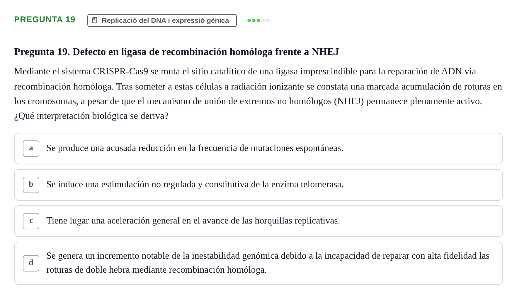 Enunciado: Pregunta 19
