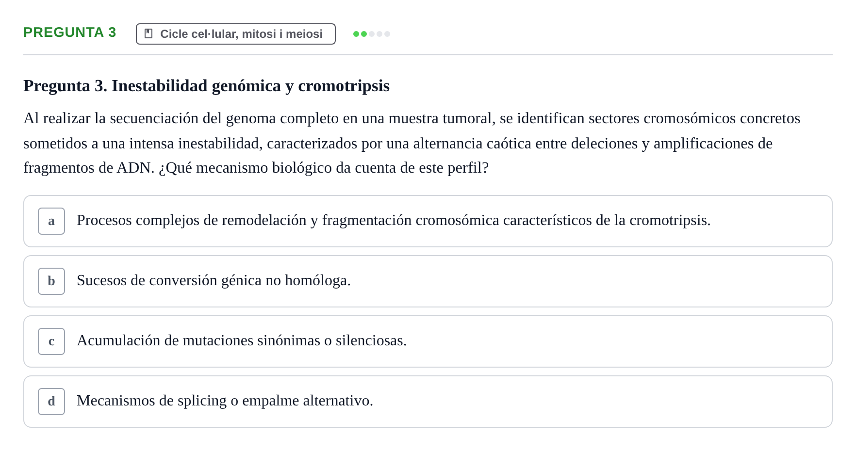 Enunciado: Pregunta 3