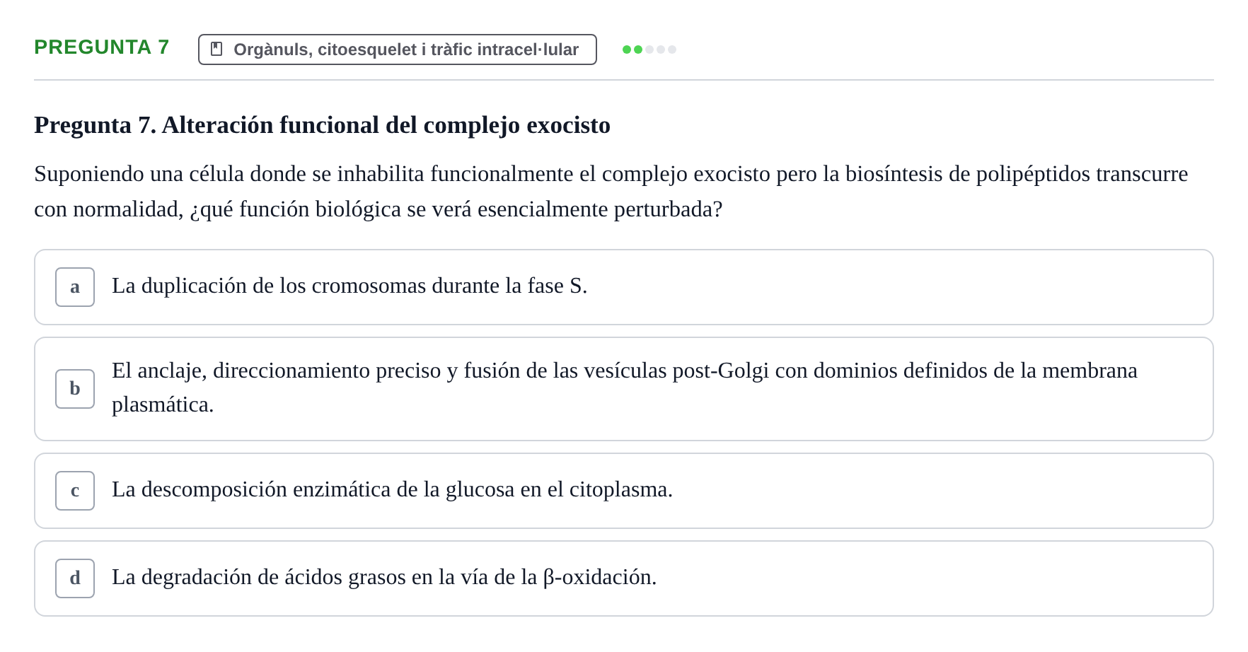 Enunciado: Pregunta 7