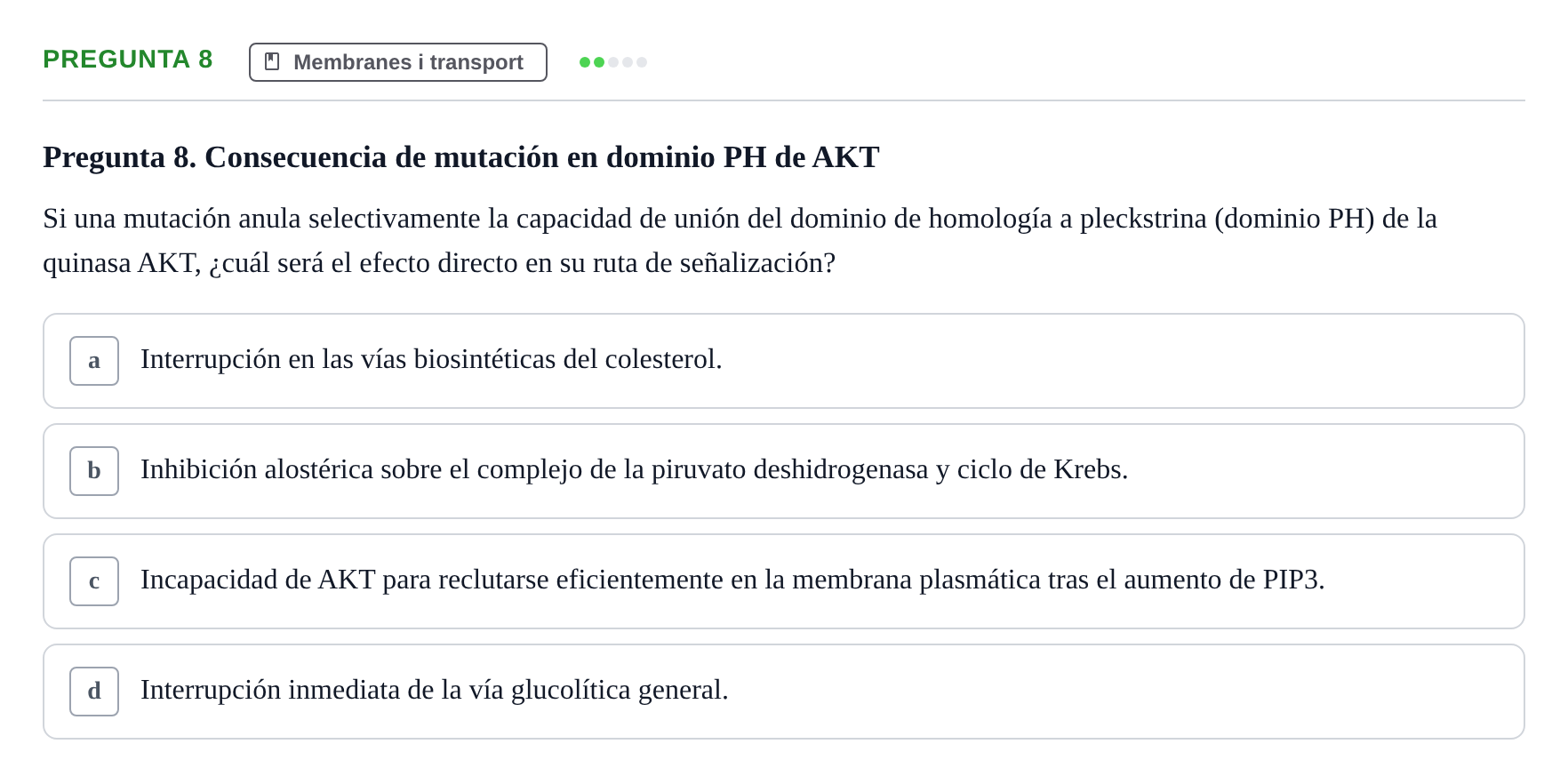 Enunciado: Pregunta 8