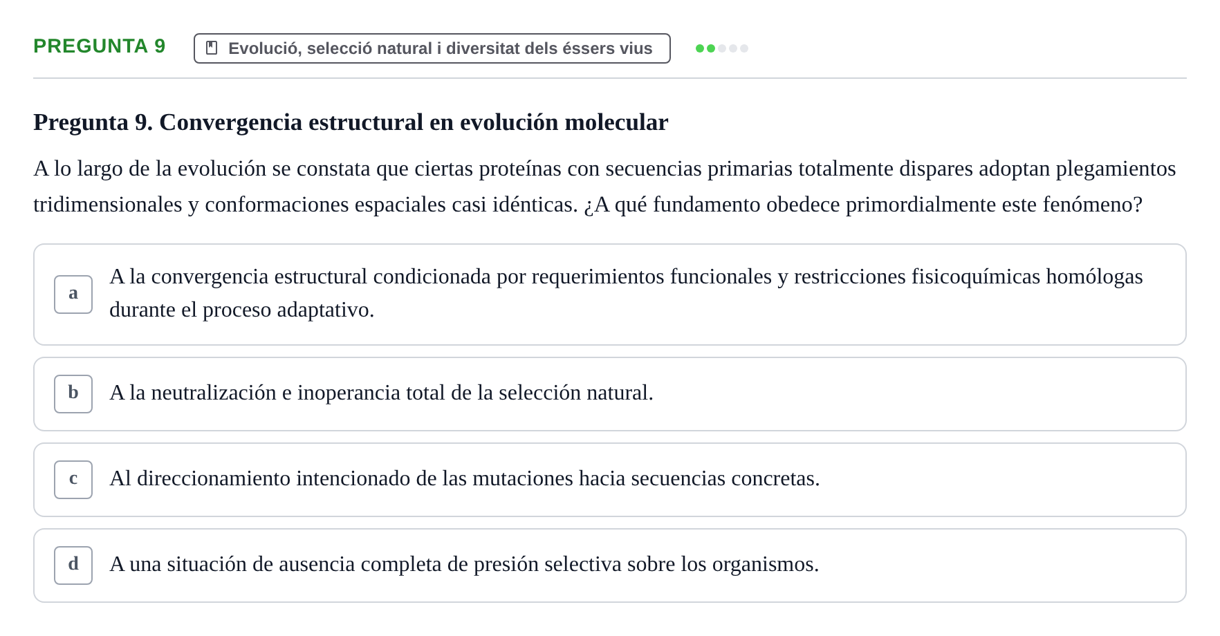 Enunciado: Pregunta 9