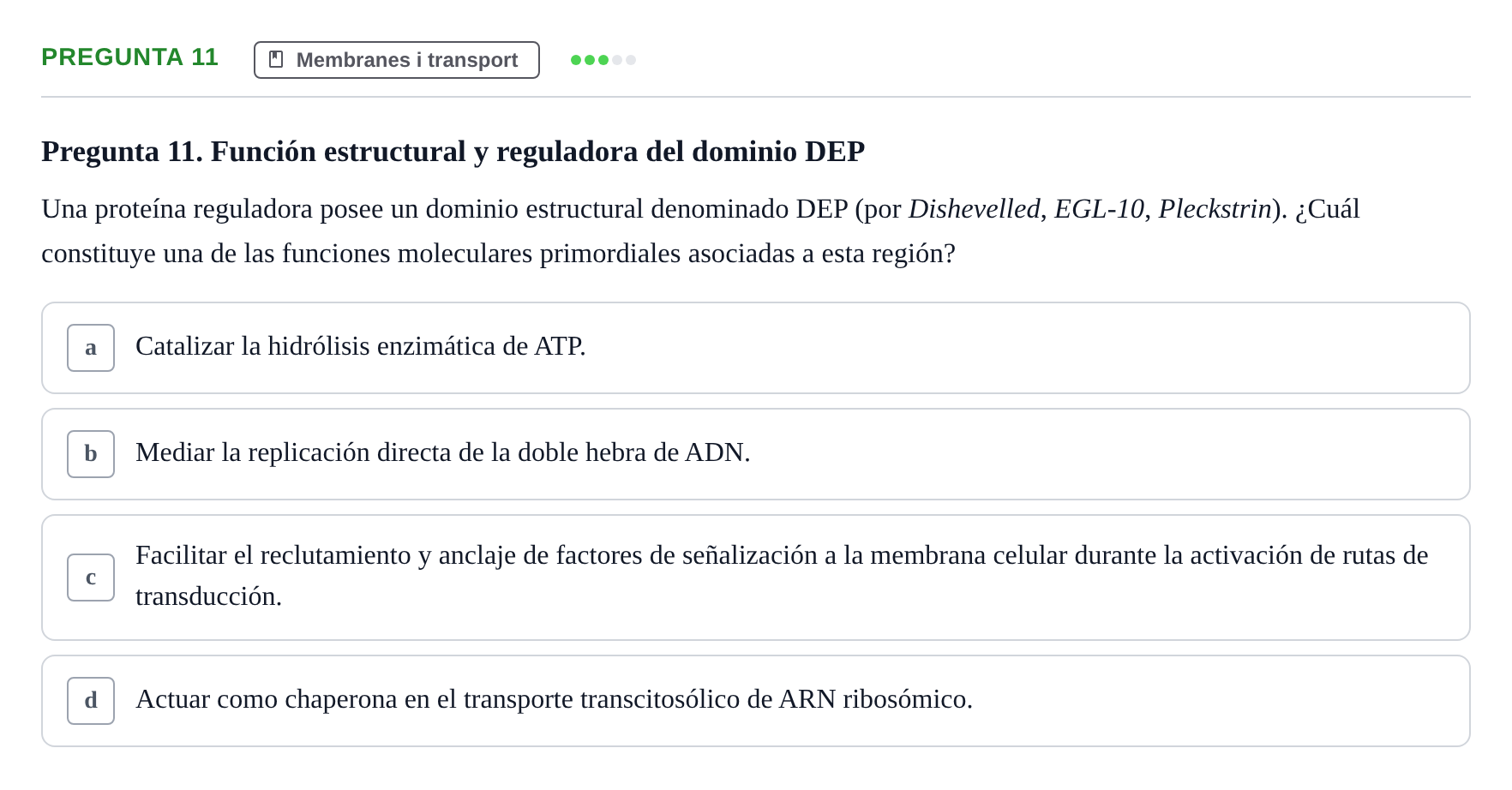 Enunciado: Pregunta 11