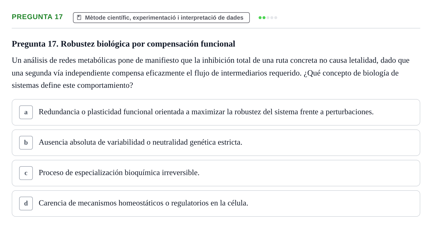 Enunciado: Pregunta 17