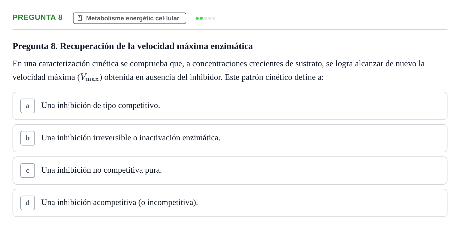 Enunciado: Pregunta 8