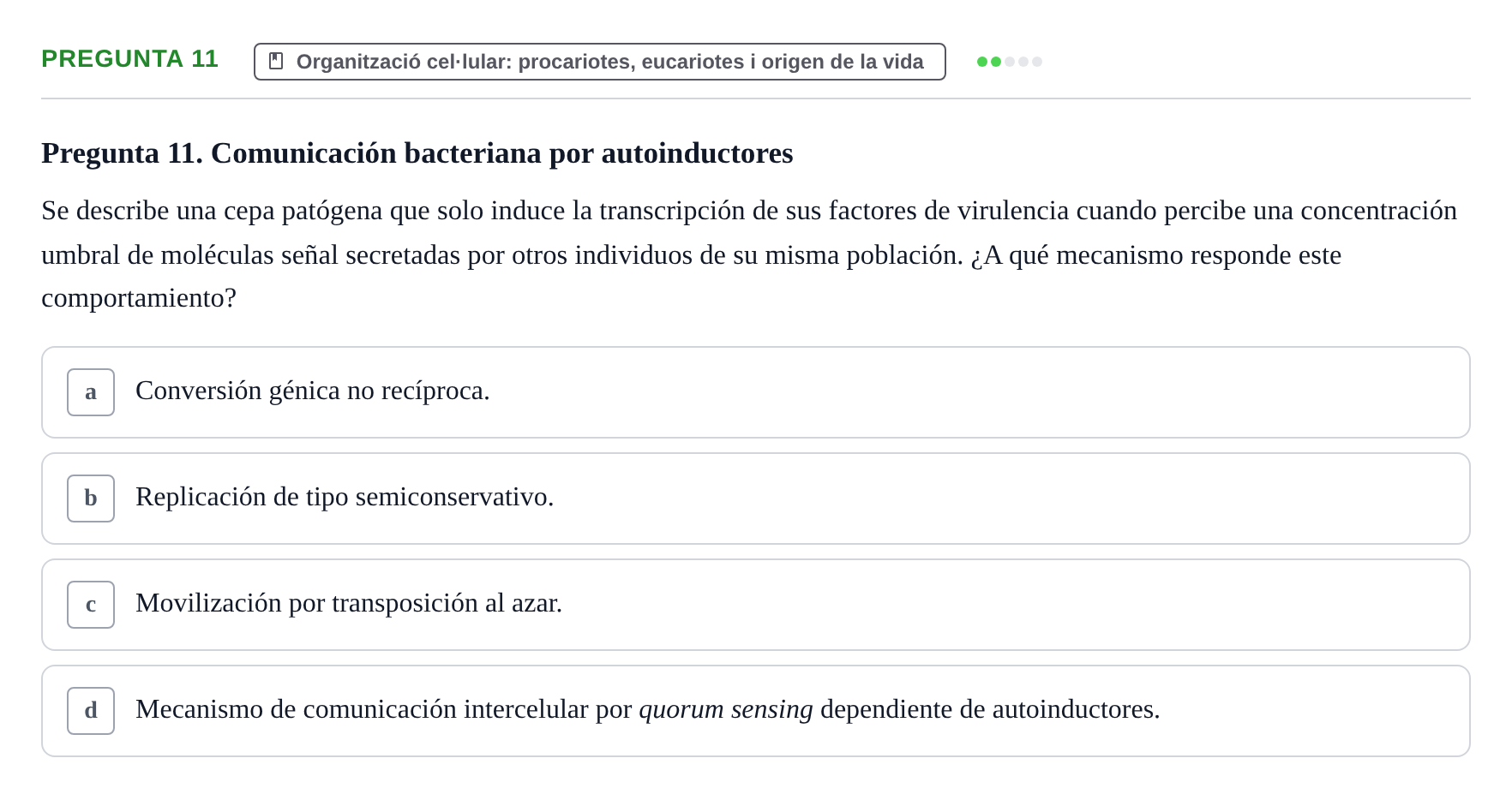 Enunciado: Pregunta 11