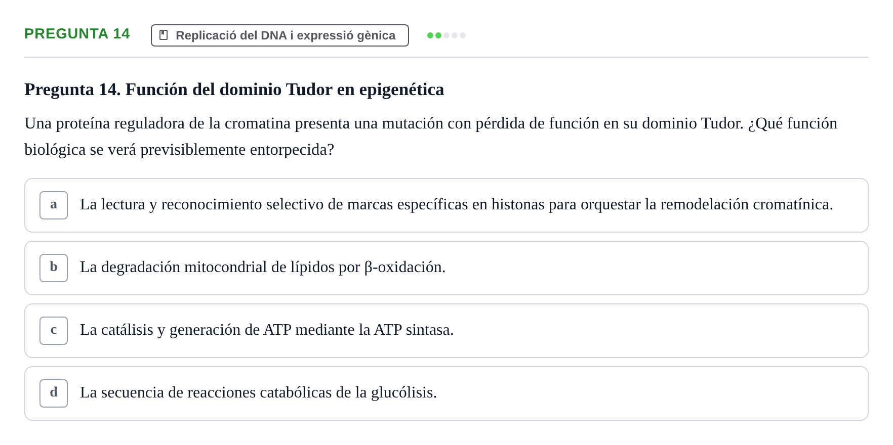 Enunciado: Pregunta 14