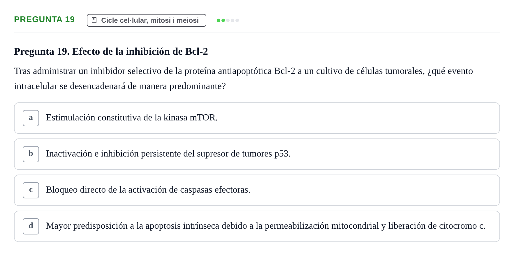 Enunciado: Pregunta 19
