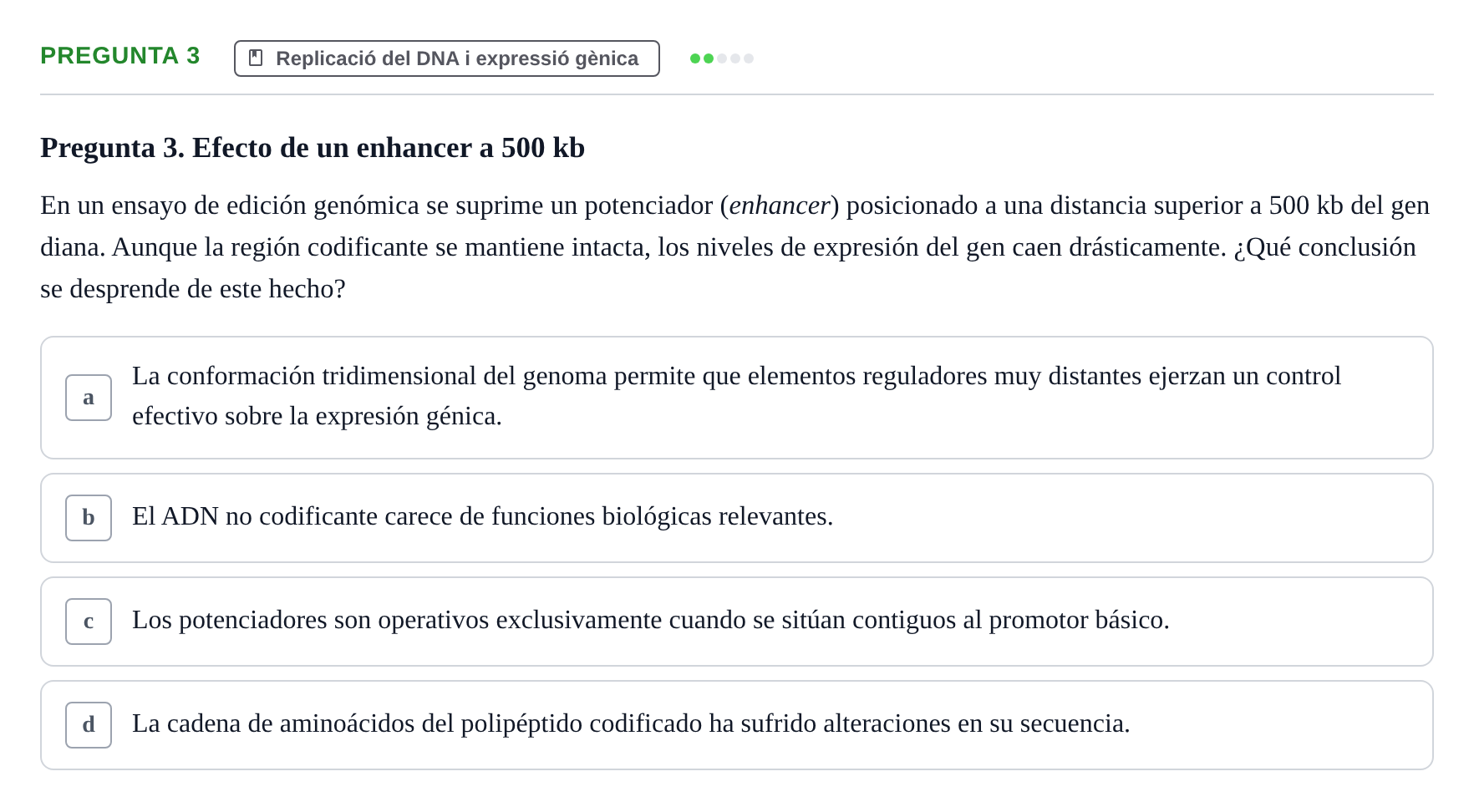 Enunciado: Pregunta 3