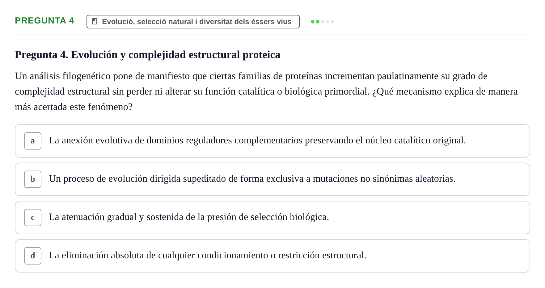 Enunciado: Pregunta 4