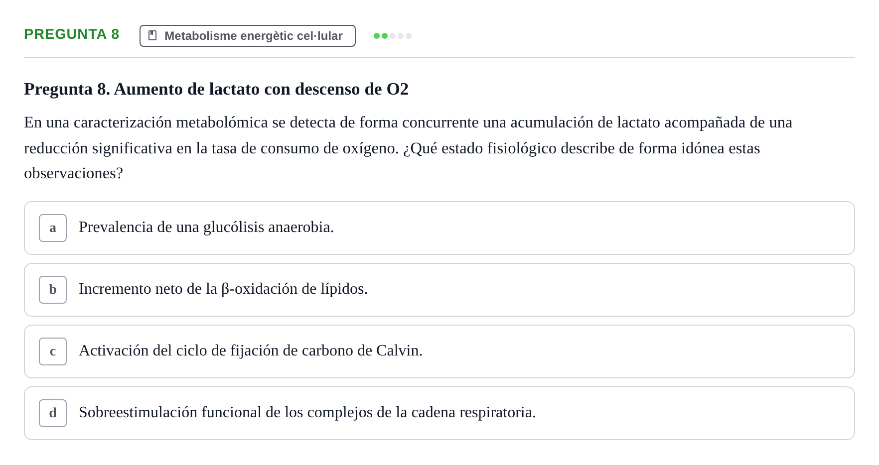 Enunciado: Pregunta 8