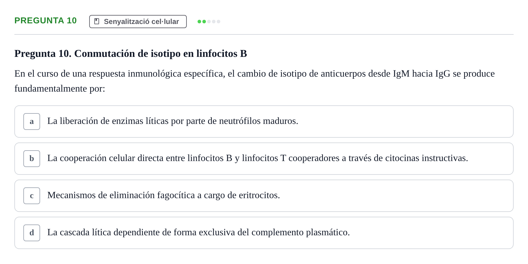 Enunciado: Pregunta 10