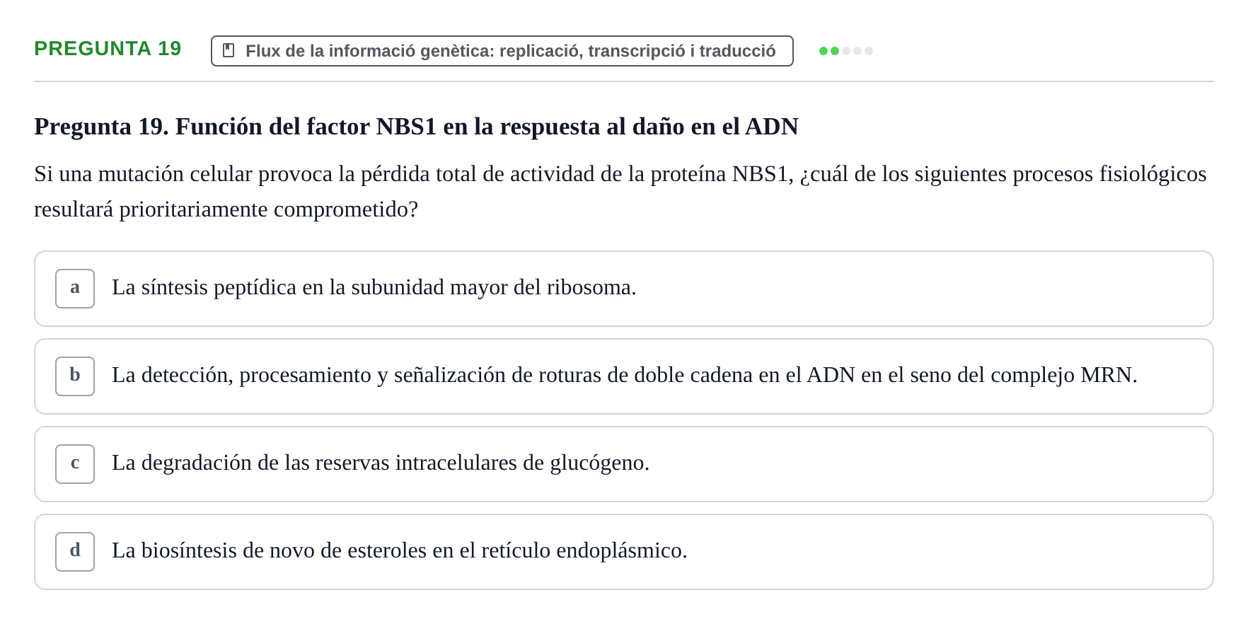 Enunciado: Pregunta 19