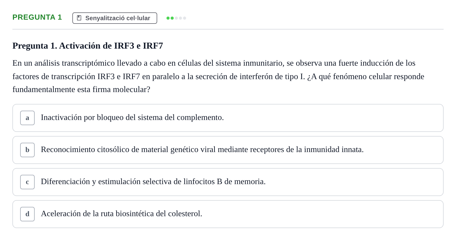 Enunciado: Pregunta 1