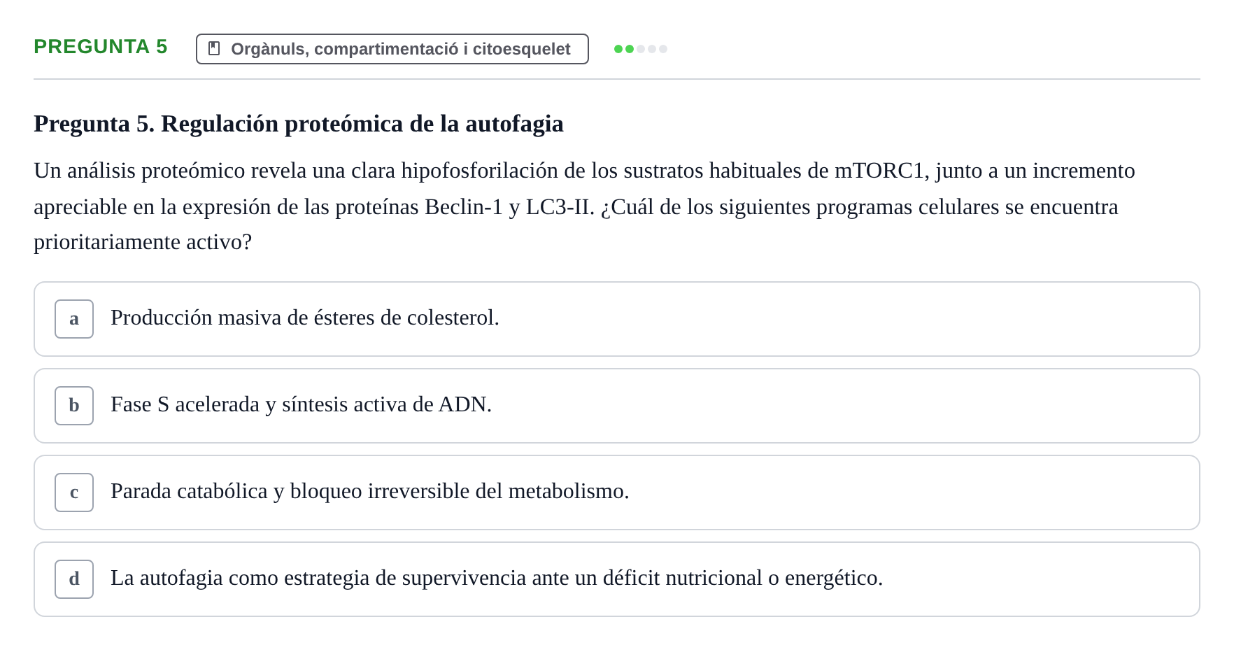 Enunciado: Pregunta 5