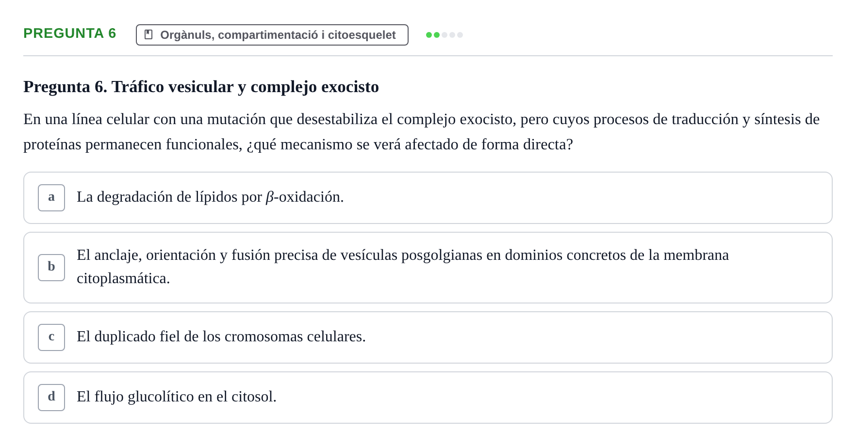 Enunciado: Pregunta 6