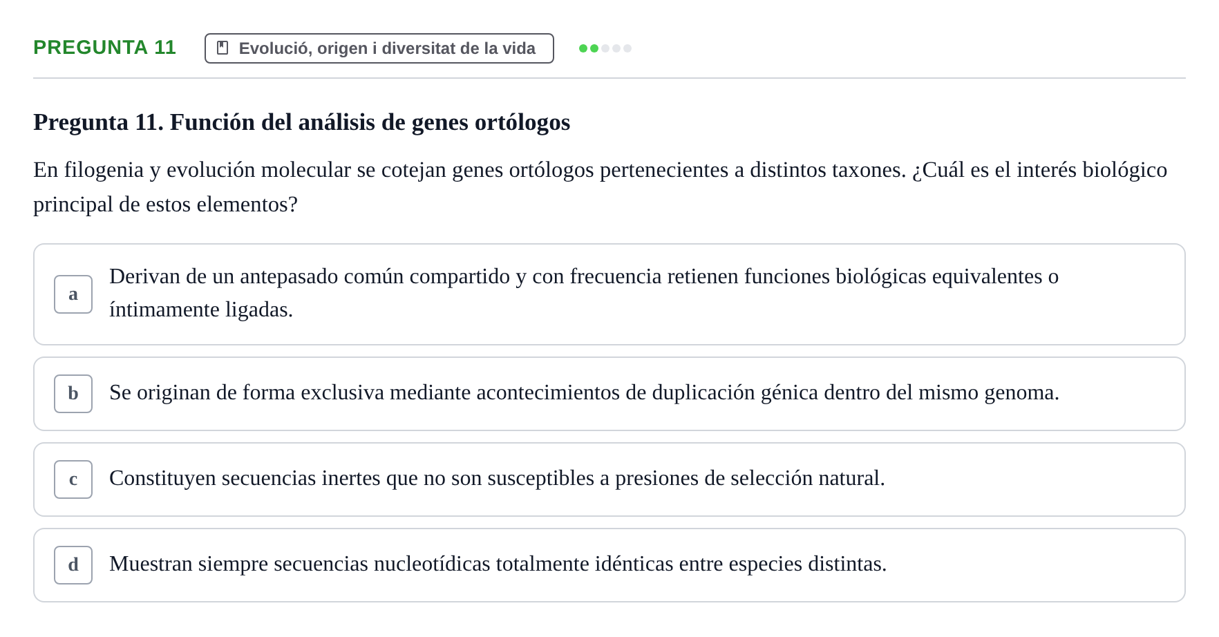 Enunciado: Pregunta 11