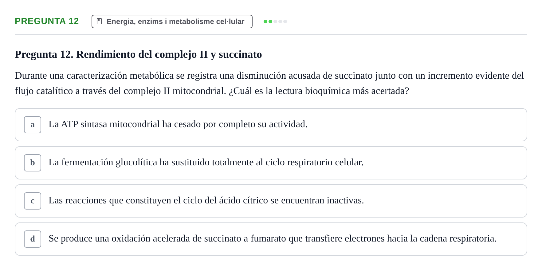 Enunciado: Pregunta 12