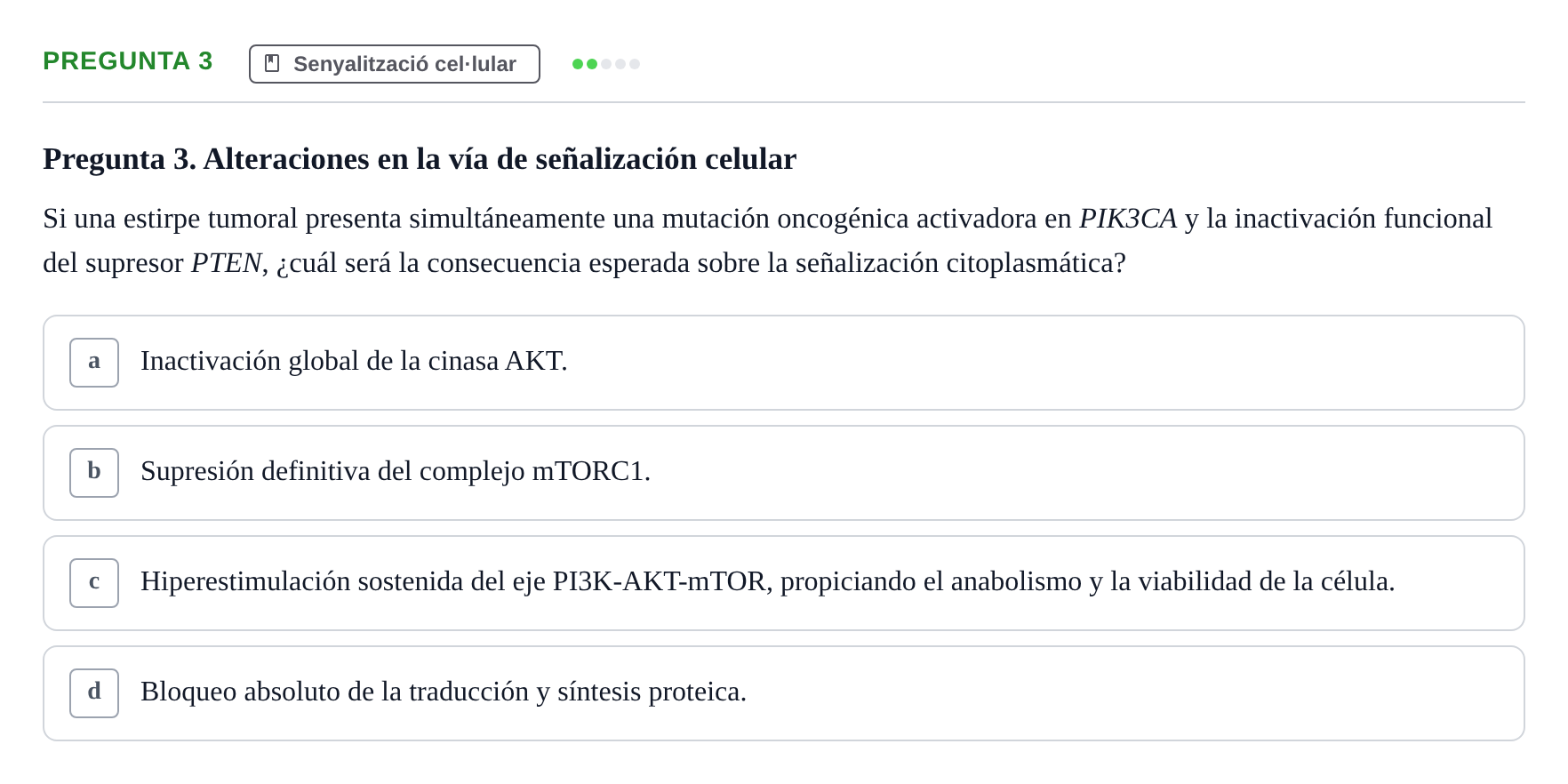 Enunciado: Pregunta 3