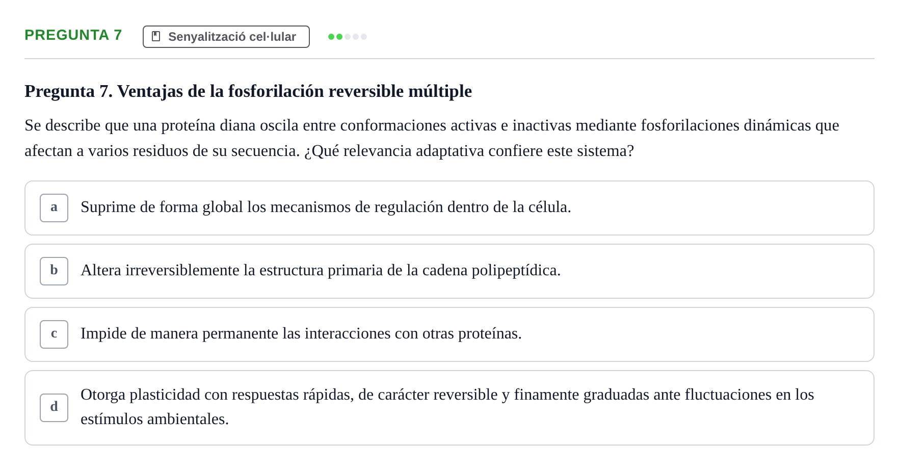 Enunciado: Pregunta 7