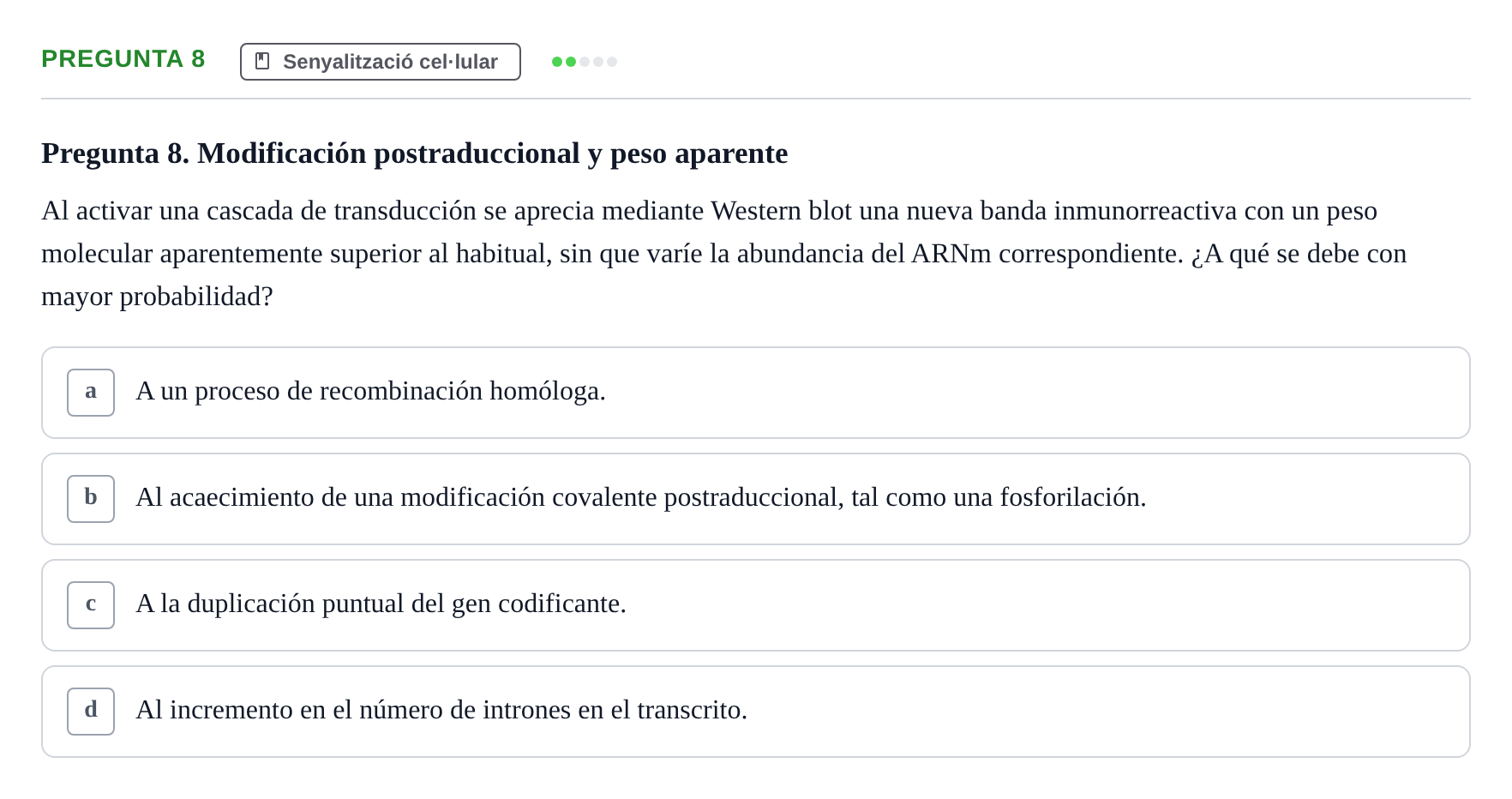 Enunciado: Pregunta 8