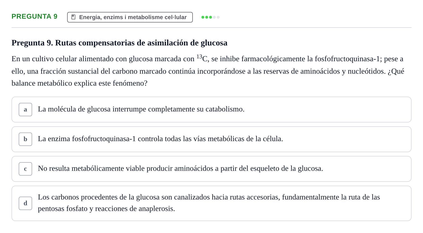 Enunciado: Pregunta 9