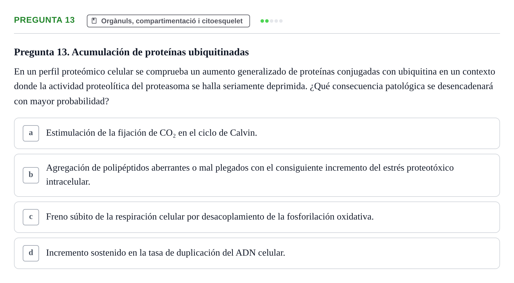 Enunciado: Pregunta 13
