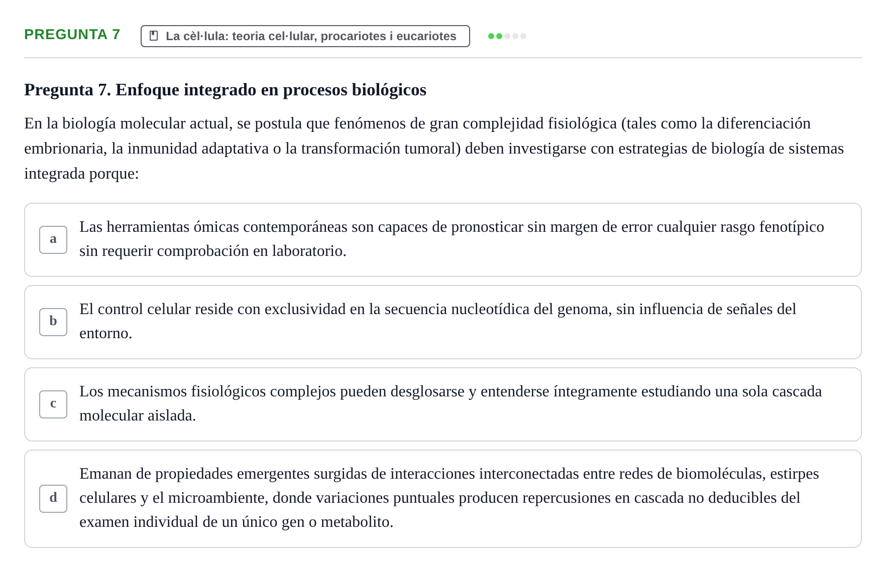 Enunciado: Pregunta 7