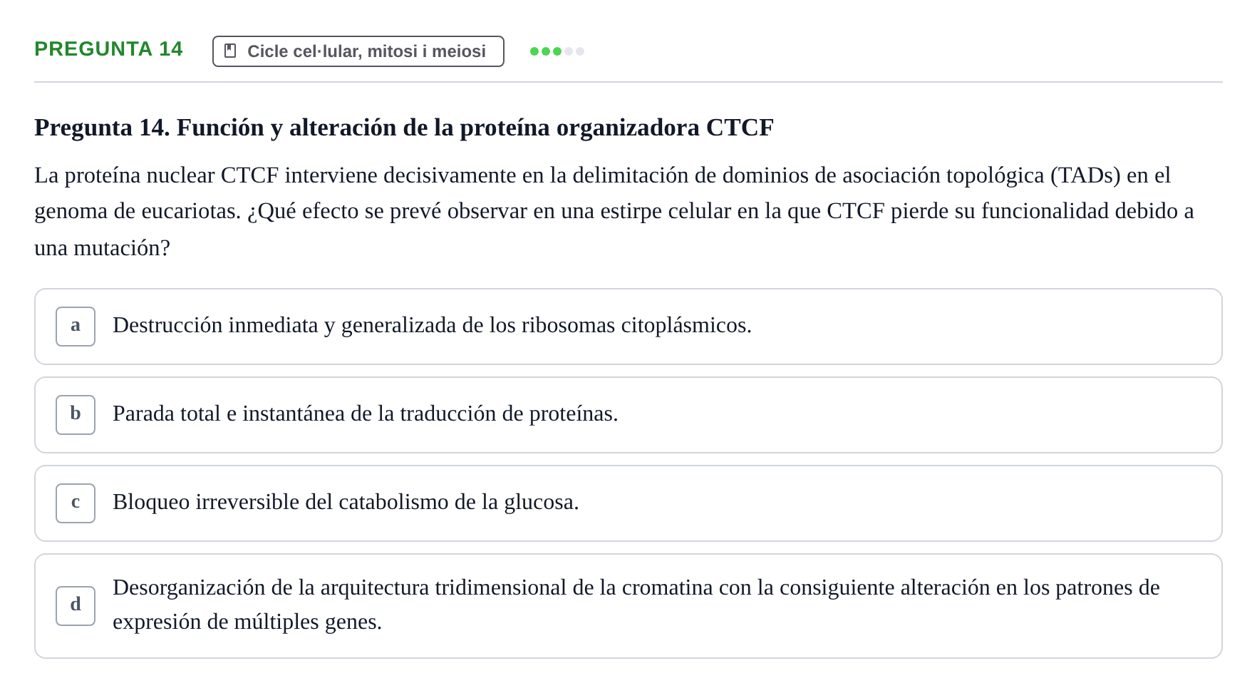 Enunciado: Pregunta 14