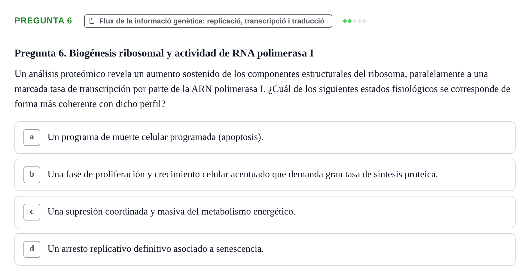 Enunciado: Pregunta 6