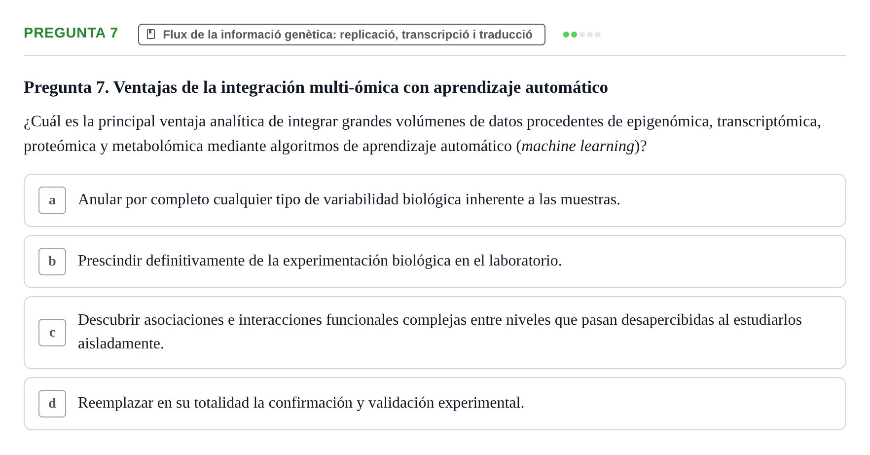 Enunciado: Pregunta 7