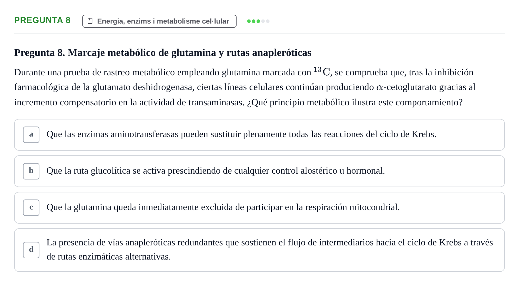 Enunciado: Pregunta 8