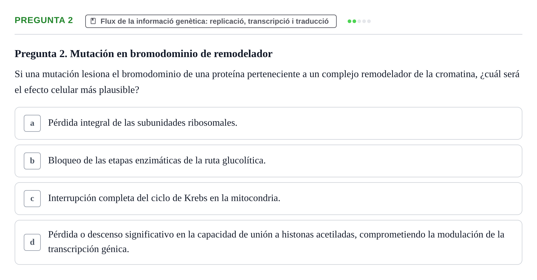 Enunciado: Pregunta 2