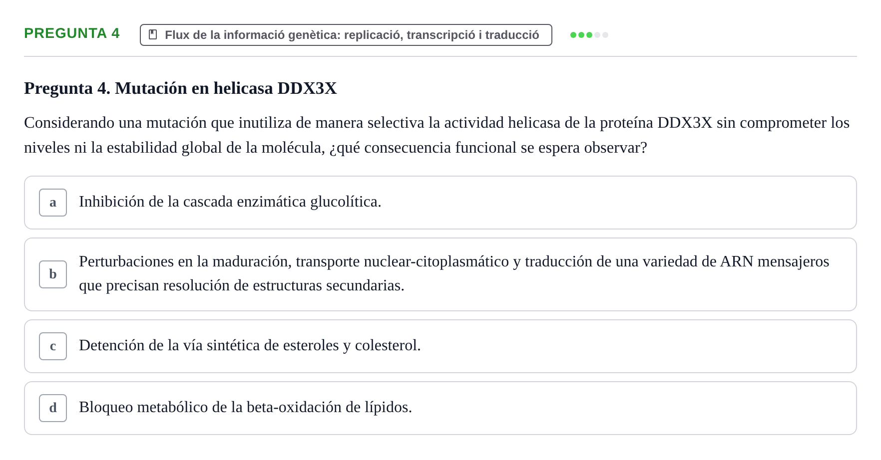 Enunciado: Pregunta 4
